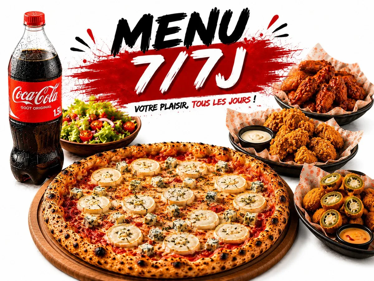 Menu 7/7J : votre plaisir tous les jours