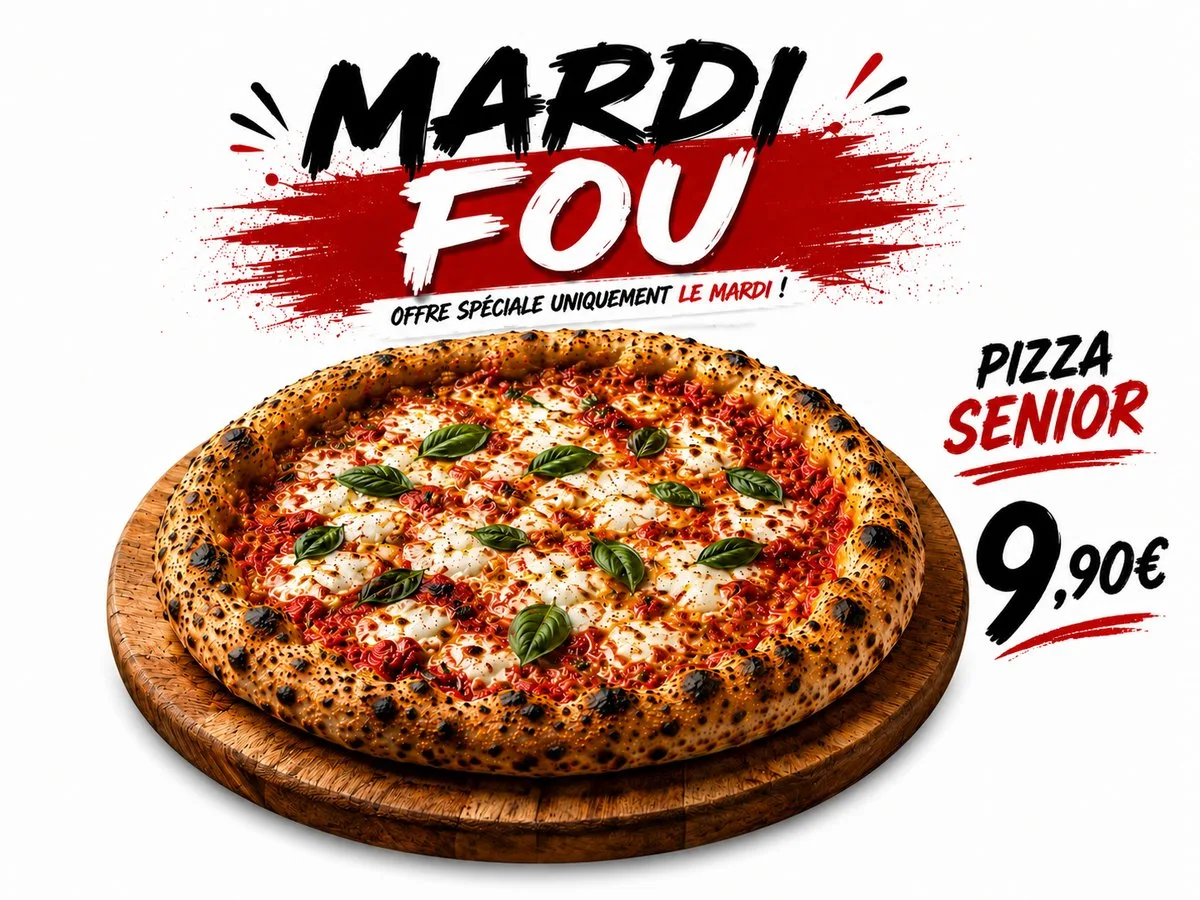 Mardi Fou : offre spéciale uniquement le mardi