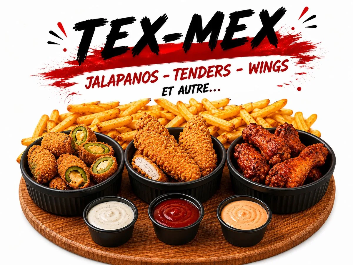 Tex-Mex : jalapeños, tenders, wings et autres